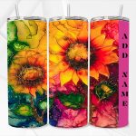 20oz Tumbler - Stained Glass Sunflower - 2